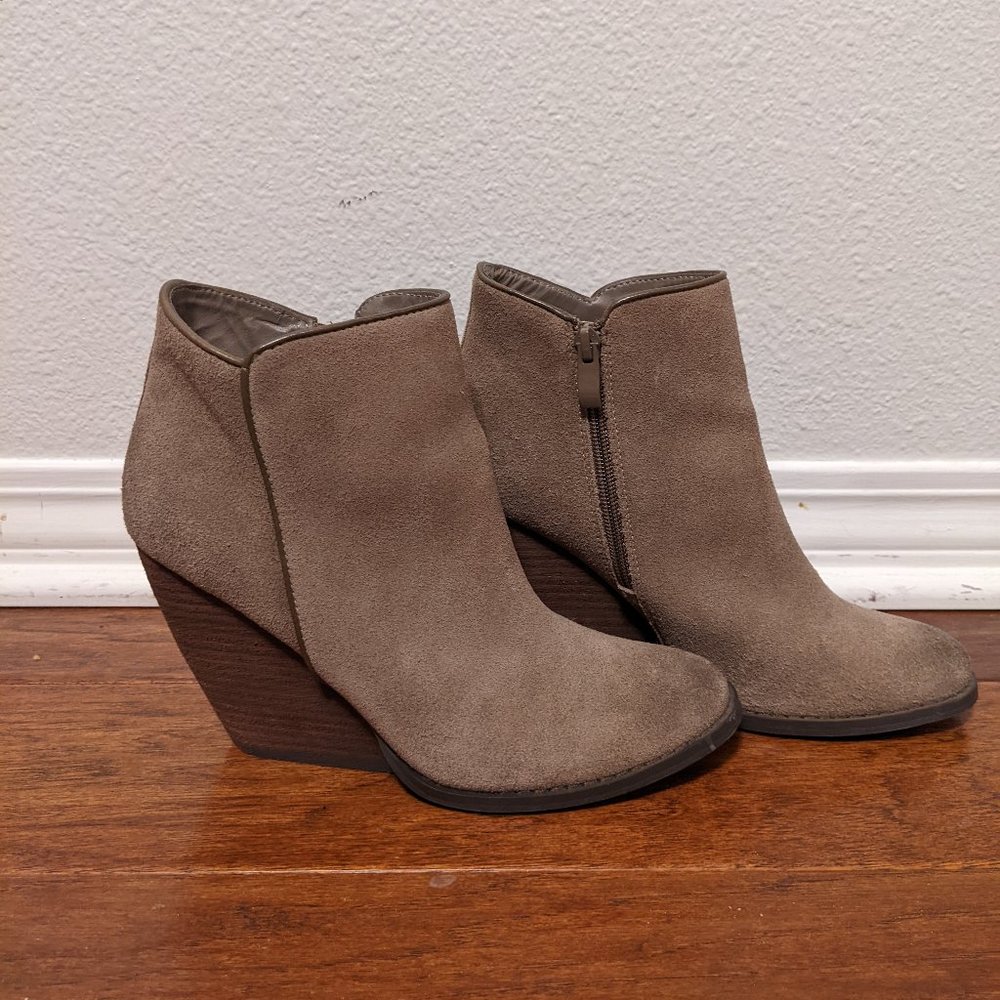 Very Volatile Wedge Booties